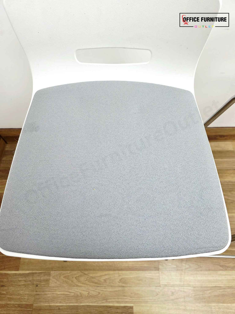 Allermuir White & Grey Bar Stool - Set of 3