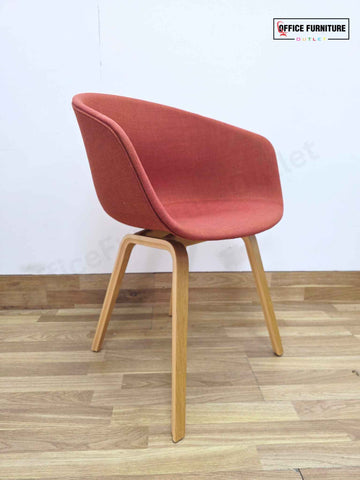 Set of 2 Burnt Orange Tub Chairs