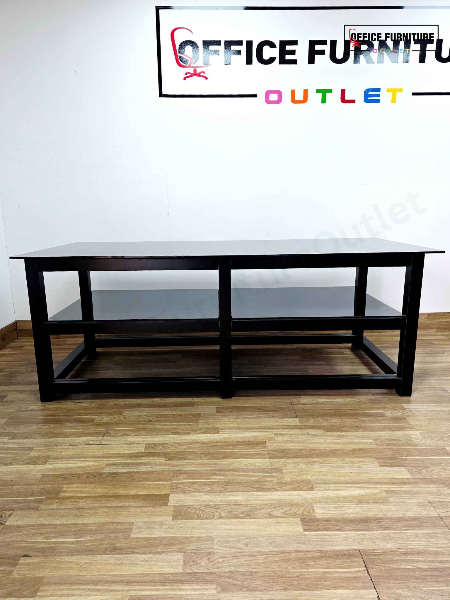 Modern Black Glass Side Table