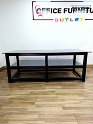 Modern Black Glass Side Table