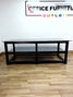 Modern Black Glass Side Table
