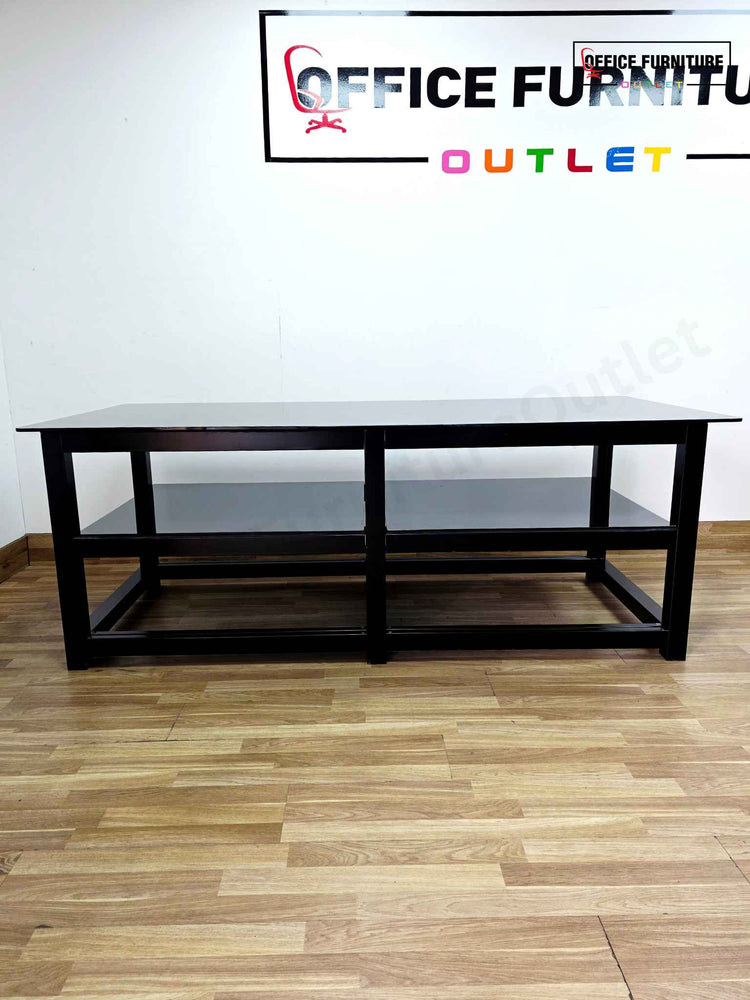 Modern Black Glass Side Table