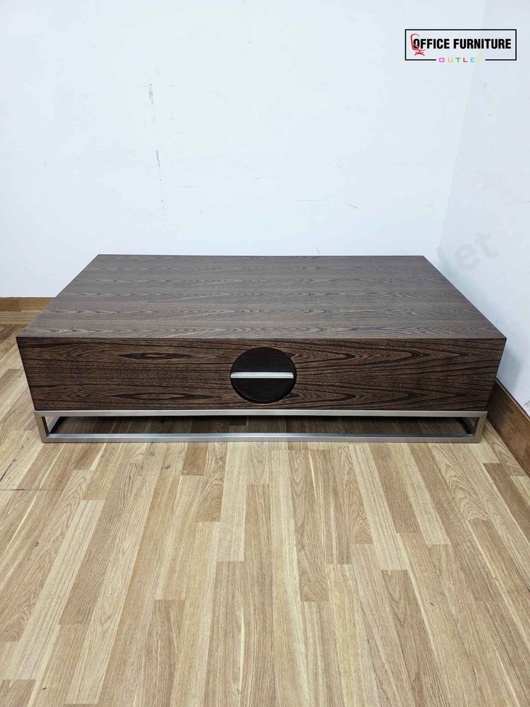 Dark Walnut Coffee Table with Storage Drawers (ST50)