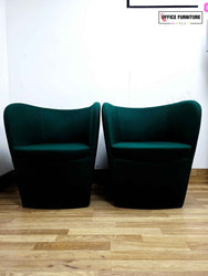 Set of 2 Boss Design Green Tub Chairs