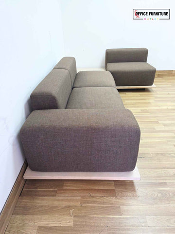 Offecct Right-Hand Corner Reception Sofa with Built-In Coffee Table