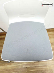 Allermuir White & Grey Bar Stool - Set of 3
