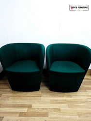 Set of 2 Boss Design Green Tub Chairs