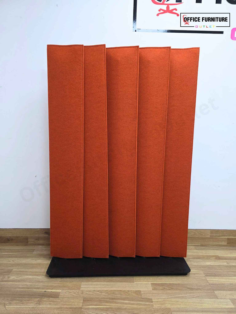 Set of 2 Orange BuzziBlinds Classic Acoustic Screens