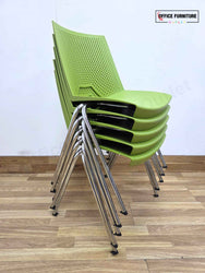 Lime Strike Stackable Plastic Chair by Paolo Scagnellato