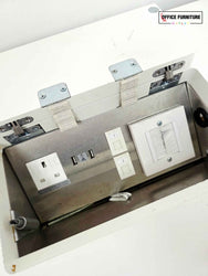 Brunner Flip-Top Table with Integrated Power