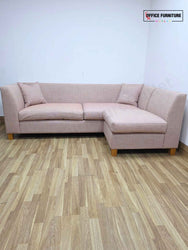 Dusty Pink Corner Sofa – Lyndon Design Office Seating UK
