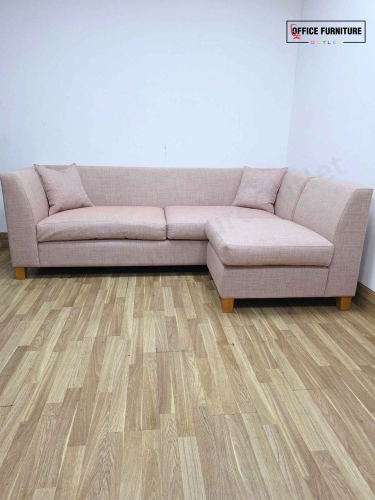 Dusty Pink Corner Sofa – Lyndon Design Office Seating UK