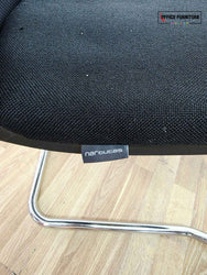 Ten Person Black Glass Boardroom Table with Narbutas Chairs