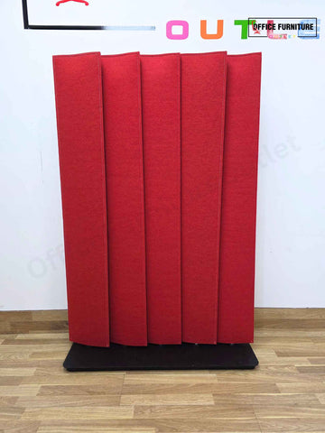 Set of 2 Red BuzziBlinds Classic Acoustic Screens