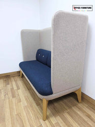 Orangebox Coze W02 High Back Work Sofa - Stone/Navy