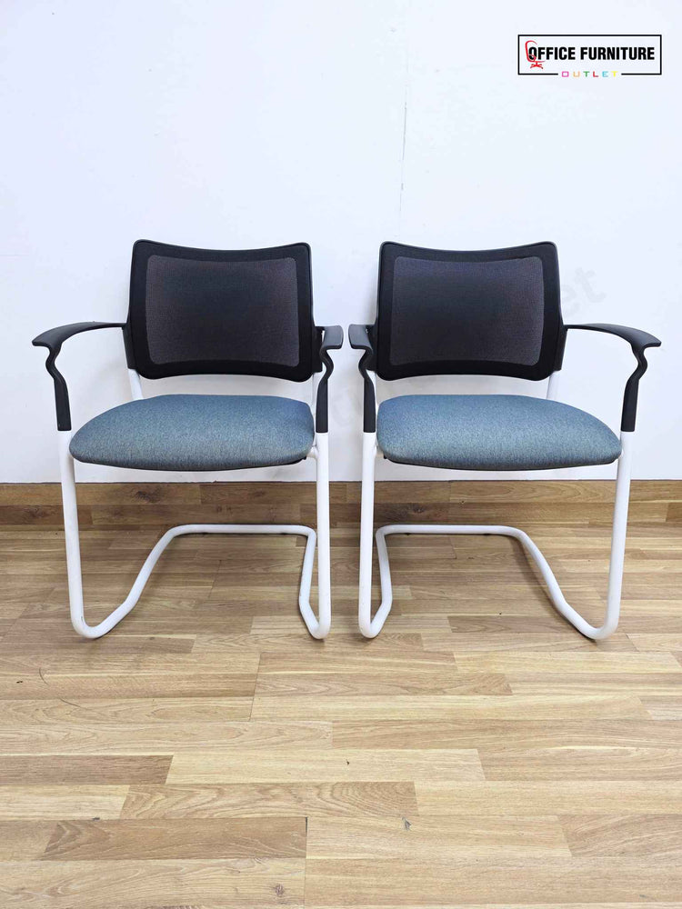 Gresham SJX Cantilever Mesh Back Conference Chairs (Pairs)