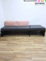 Brunner Designer 2 Seater Sofa & Pod Ottoman - Salmon Pink