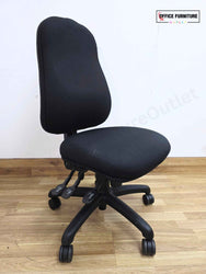 Black Armless Adjustable Office Chair (SC123)