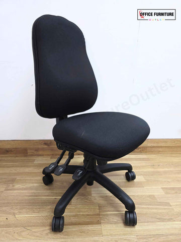 Black Armless Adjustable Office Chair (SC123)