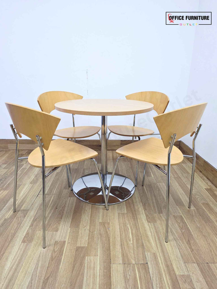 Round Senator Canteen Table with Allermuir Chairs