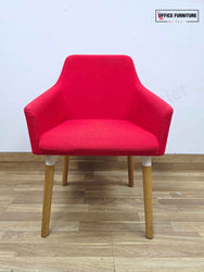 Boss Design Toto High Back Chair - Set of Two - Red