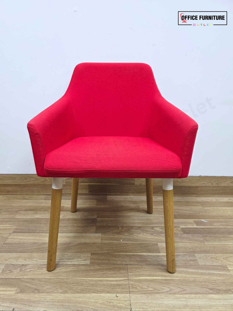 Boss Design Toto High Back Chair - Set of Two - Red