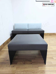 Brunner Designer 2 Seater Sofa & Pod Ottoman - Light Blue