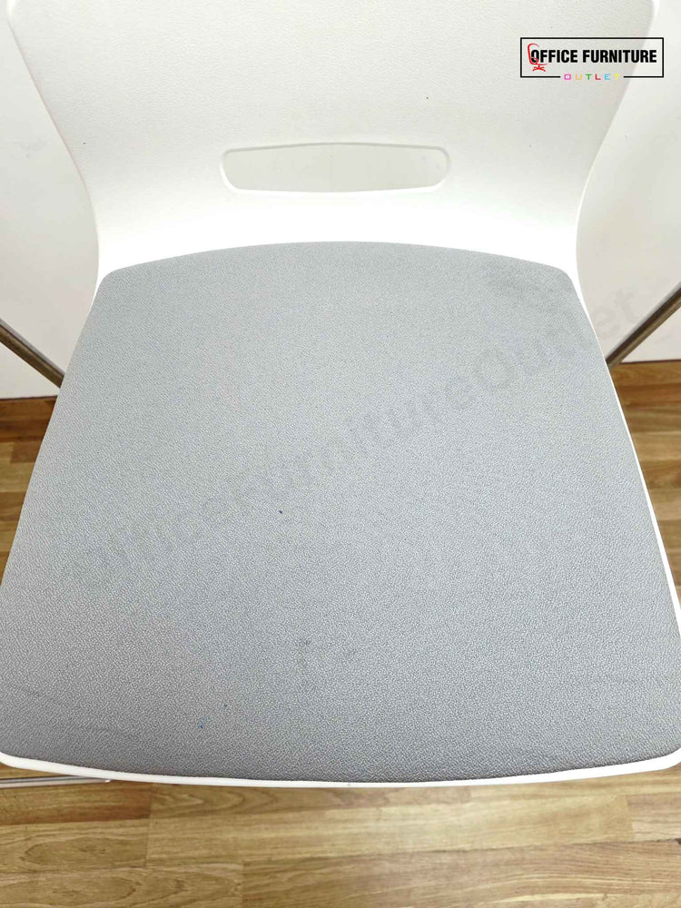 Allermuir White & Grey Bar Stool - Set of 3