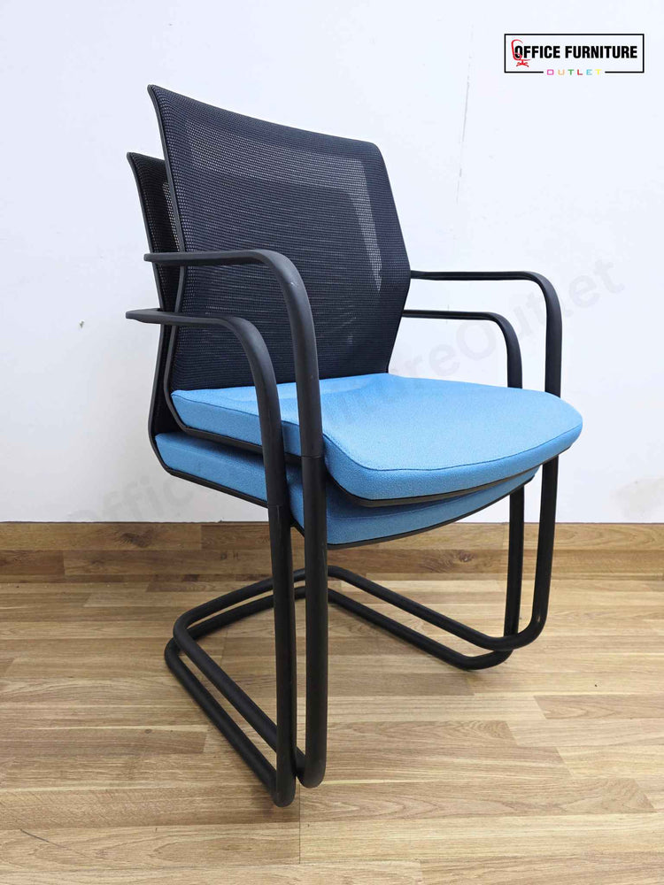 Orangebox WD-CAS Workday Cantilever Armchair / Blue (Pairs)