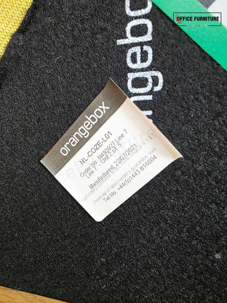 Orangebox Coze Chair – Yellow Back with Grey Seat