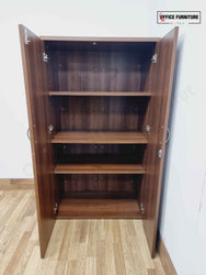 Walnut Double Door Cabinet