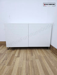 White Double Door Office Storage Cabinet (ST73)