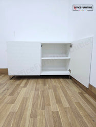 White Double Door Office Storage Cabinet (ST73)