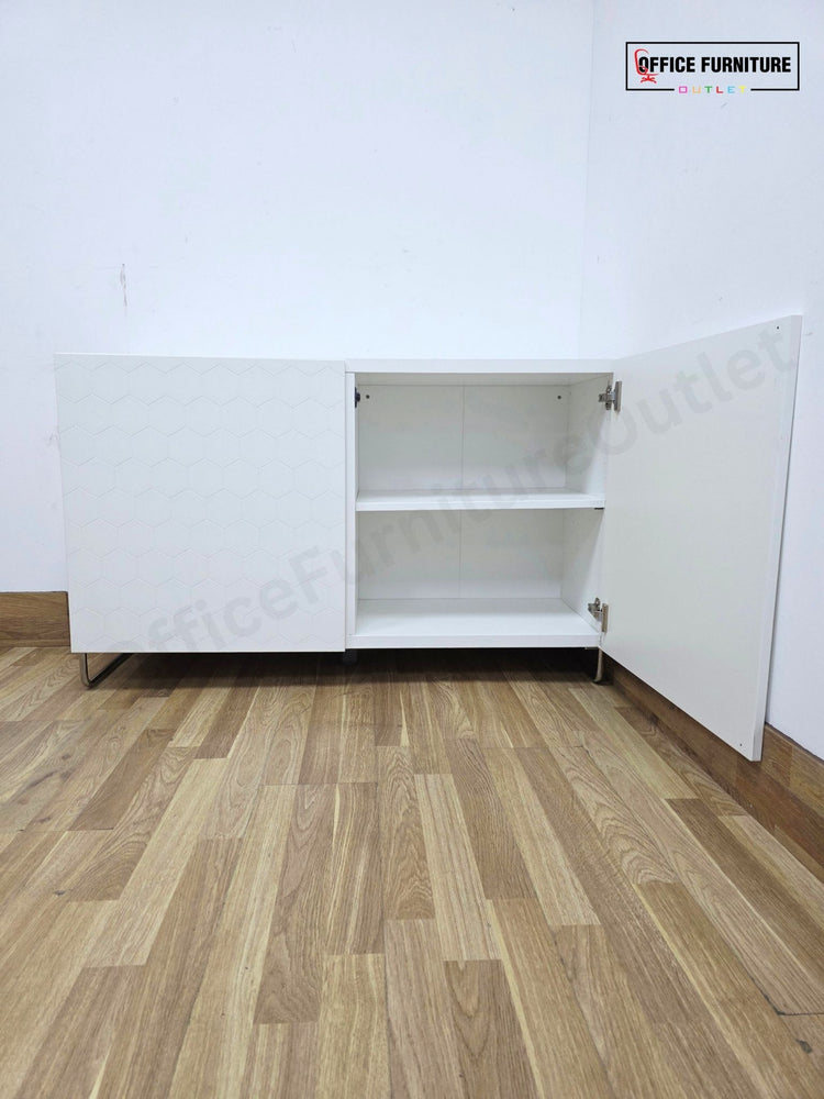 White Double Door Office Storage Cabinet (ST73)
