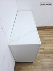 White Double Door Office Storage Cabinet (ST73)