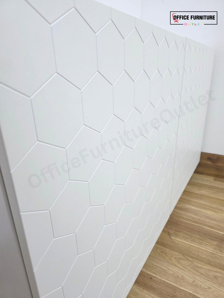 White Double Door Office Storage Cabinet (ST73)