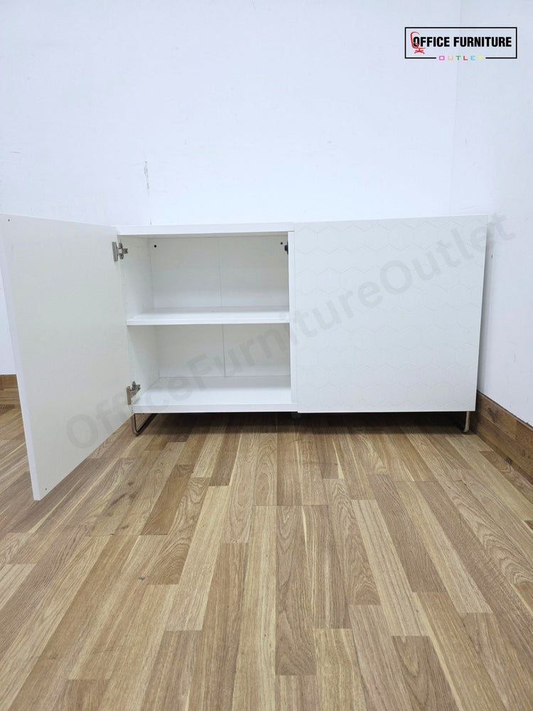 White Double Door Office Storage Cabinet (ST73)
