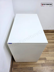 White Metal 2 Drawer Lateral Filing Cabinet (ST74)