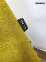 Workstories Hub Poseur High Bar Table with 4 Narbutas Mustard Yellow Bar Stools