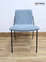 Workstories Sling Upholstered Side Chairs - Set of 2 (Pale Blue)