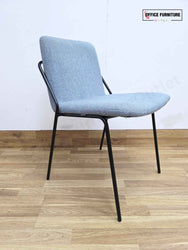 Workstories Sling Upholstered Side Chairs - Set of 2 (Pale Blue)
