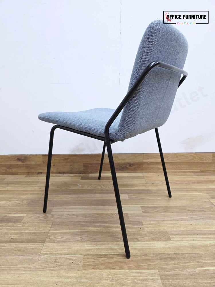 Workstories Sling Upholstered Side Chairs - Set of 2 (Pale Blue)