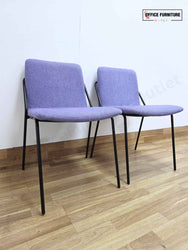 Workstories Sling Upholstered Side Chairs - Set of 2 (Violet)