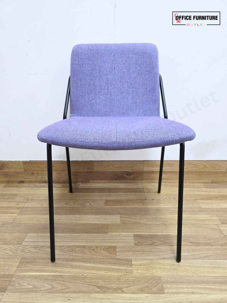 Workstories Sling Upholstered Side Chairs - Set of 2 (Violet)