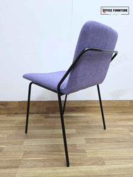 Workstories Sling Upholstered Side Chairs - Set of 2 (Violet)