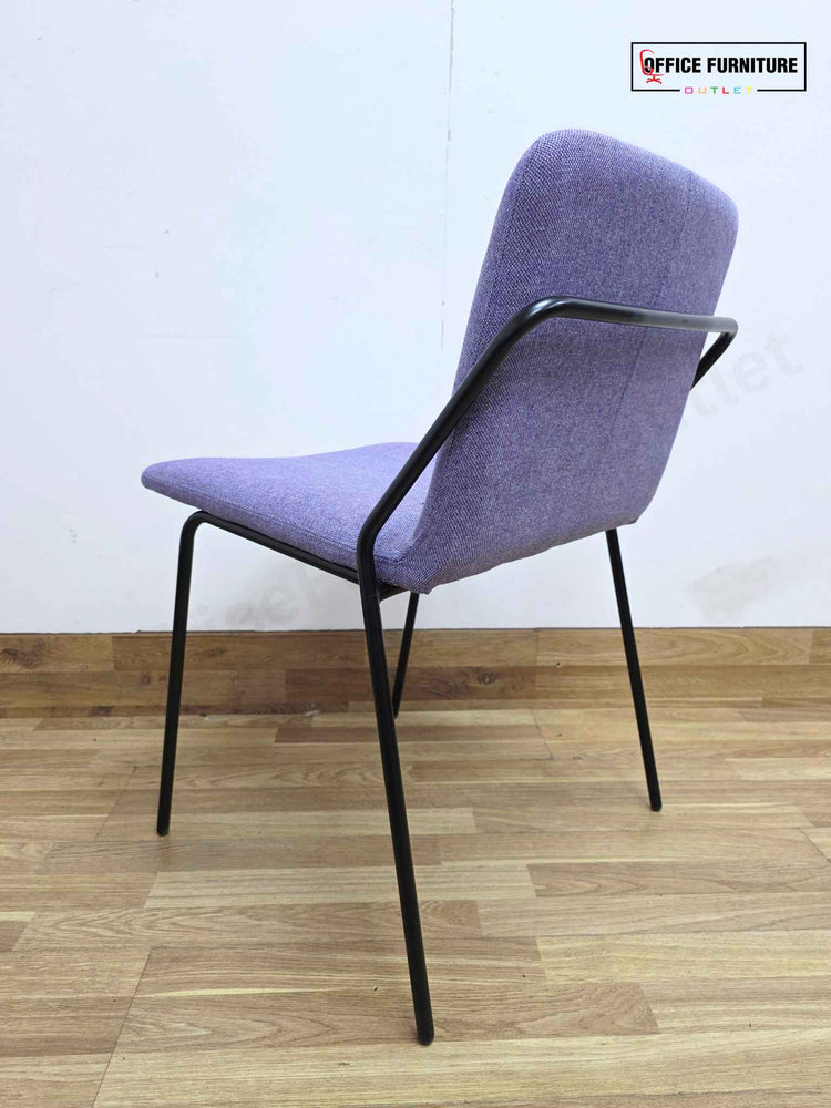 Workstories Sling Upholstered Side Chairs - Set of 2 (Violet)