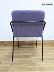 Workstories Sling Upholstered Side Chairs - Set of 2 (Violet)