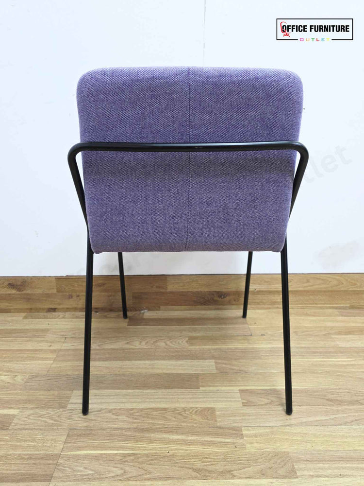 Workstories Sling Upholstered Side Chairs - Set of 2 (Violet)