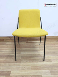 Workstories Sling Upholstered Side Chairs - Set of 2 (Yellow)
