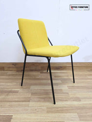 Workstories Sling Upholstered Side Chairs - Set of 2 (Yellow)